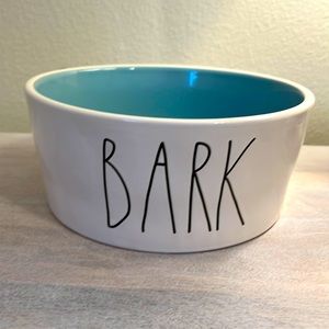 Rae Dunn Dog water or food bowl.